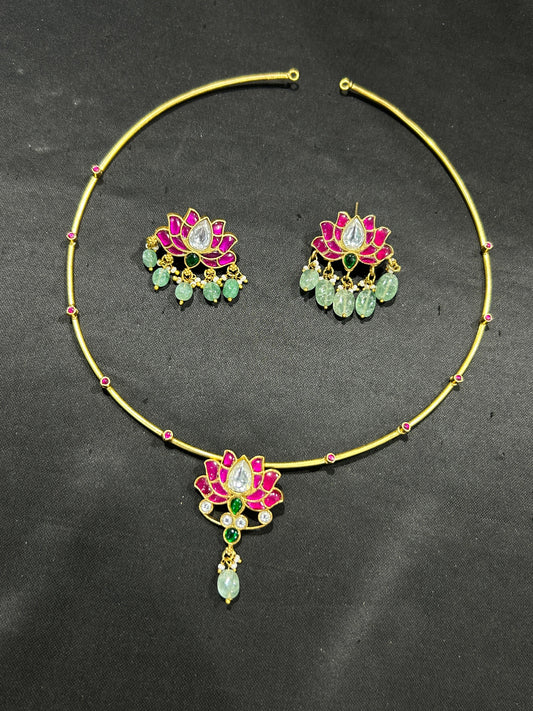 Jadau Kundan Hasli necklace (JK-7)