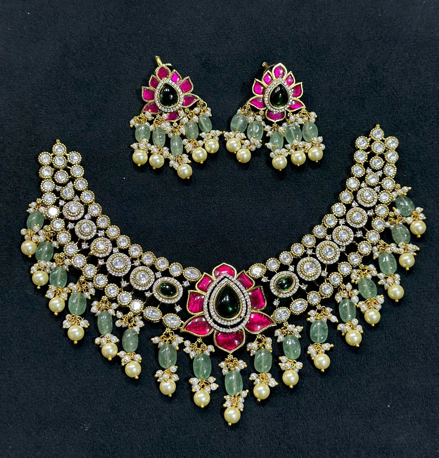 Victorian with jadau necklace