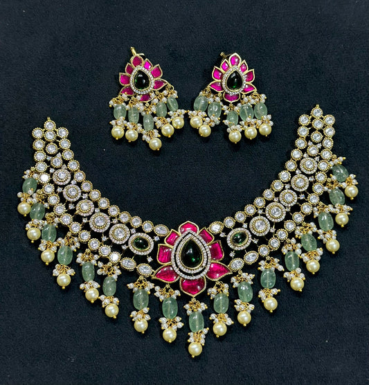 Victorian with jadau necklace