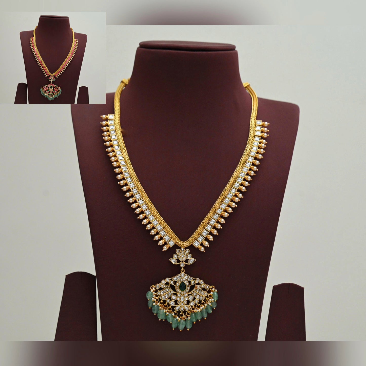 Jadau Kundan 2 in 1 harama(JK-2)