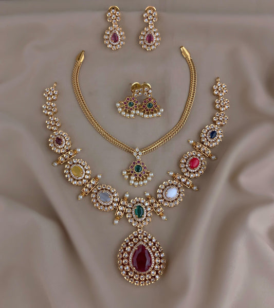 multi color round necklace combo(CS-21)