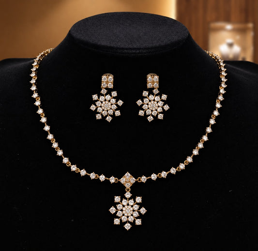 Diamond replica necklace