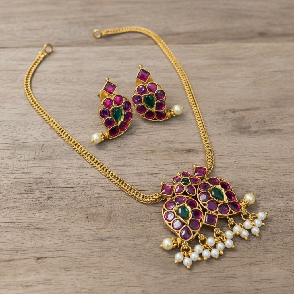 Mango design necklace