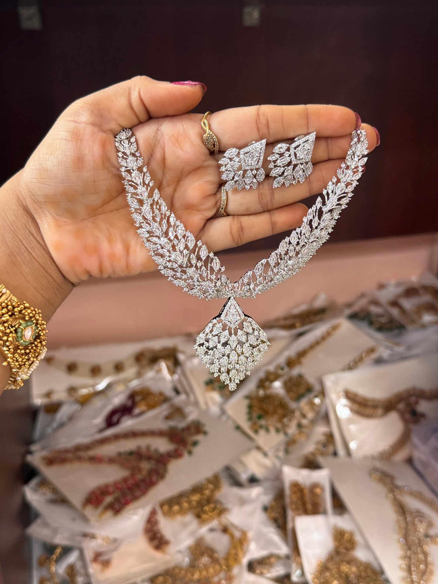 White stone diamond replica