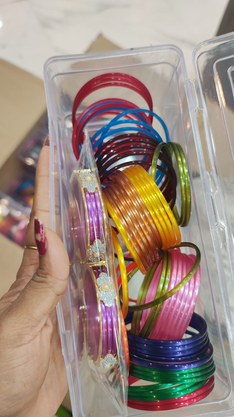 Flower design changable bangles