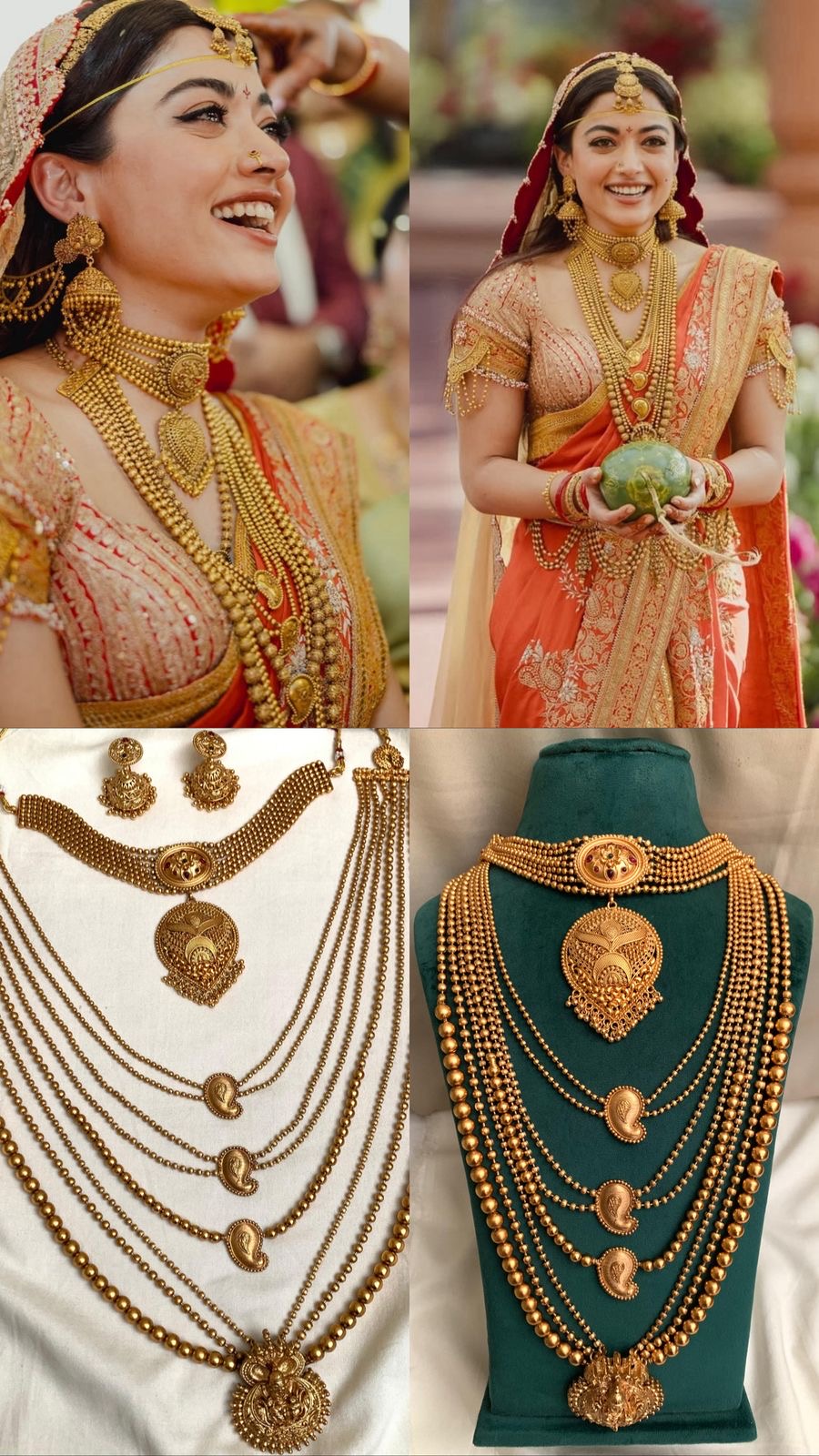 Rashmila mandanna inspired wedding set