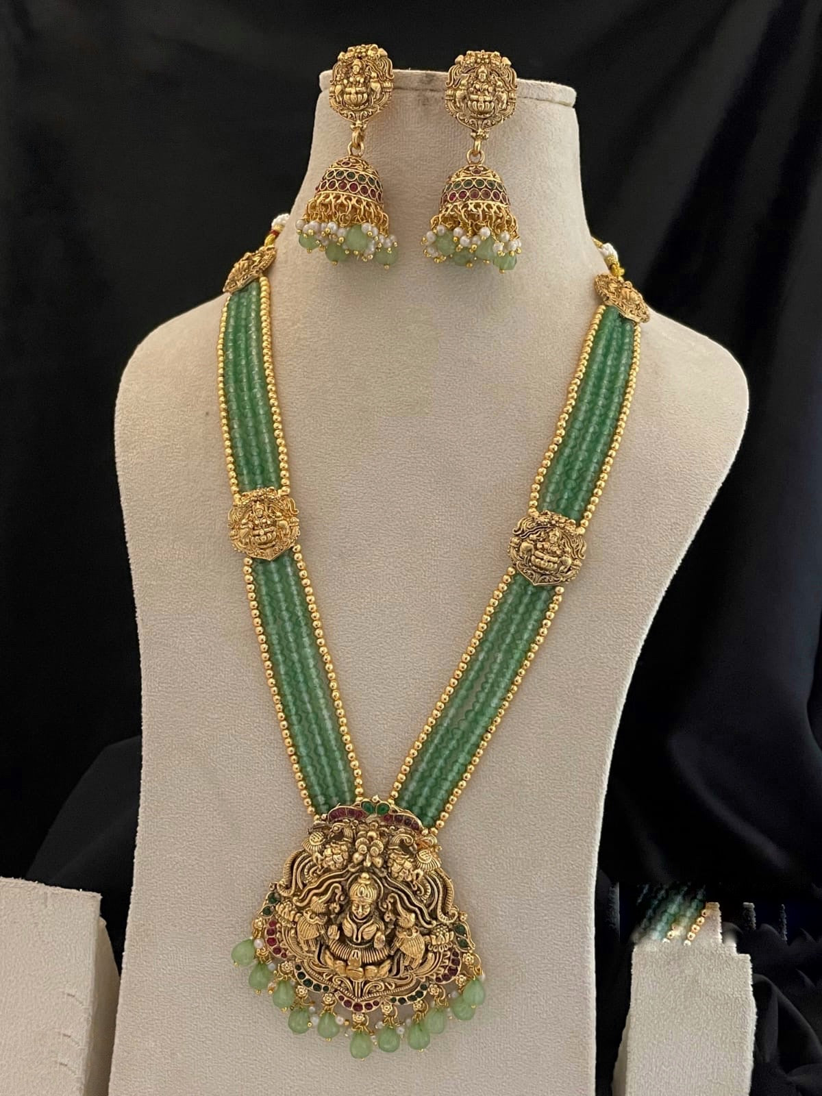 Long green with gold haram (HA-6)