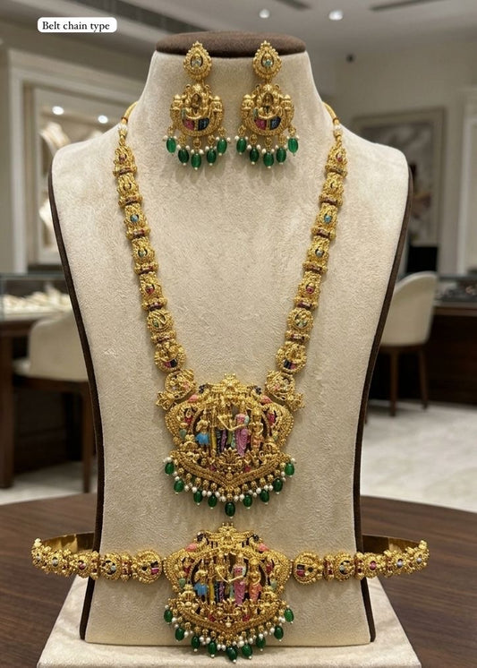 Bridal set Srinivasa haram and hipbelt