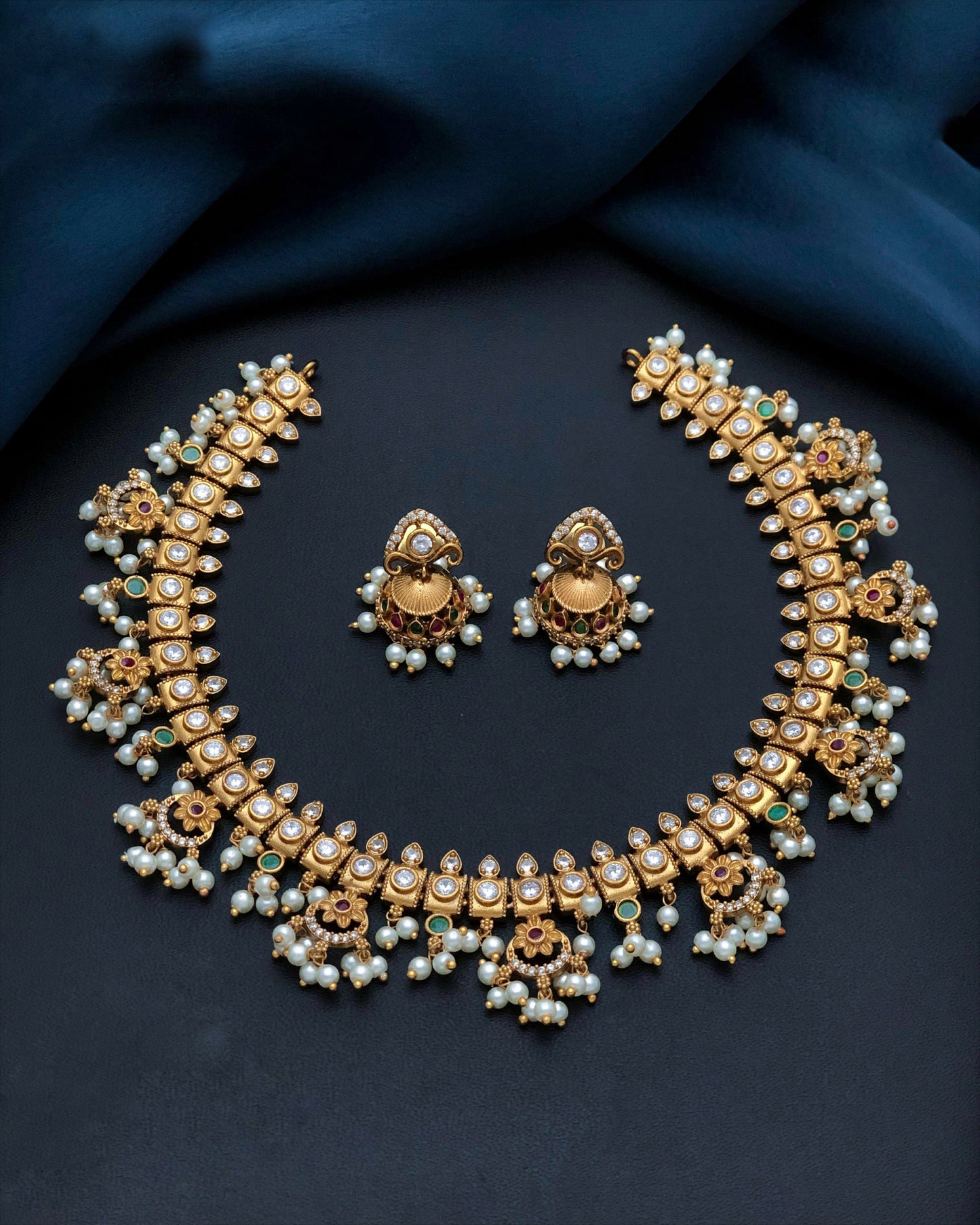 White square design set