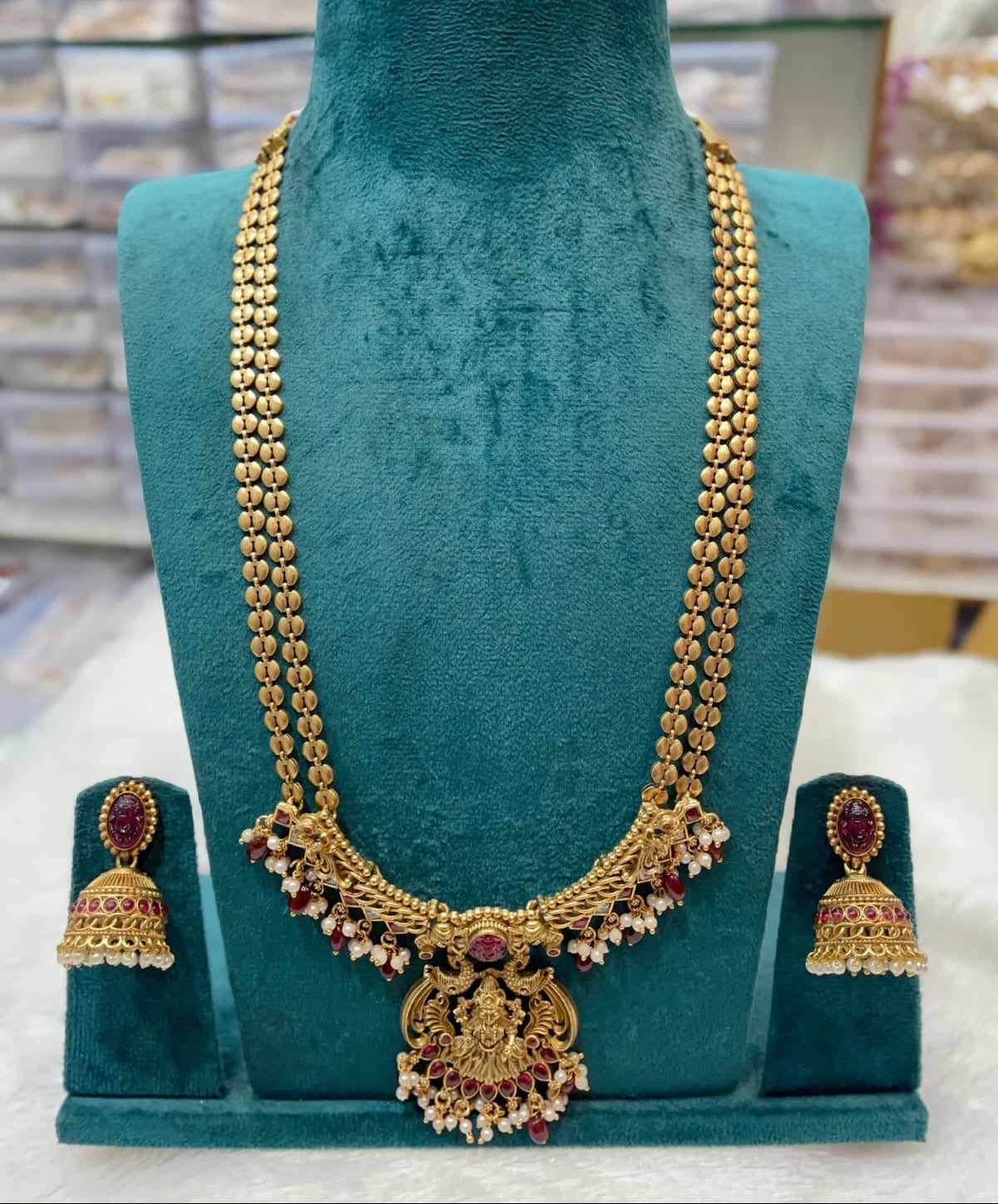 Long haram with Lakshmi design am(HA-38)