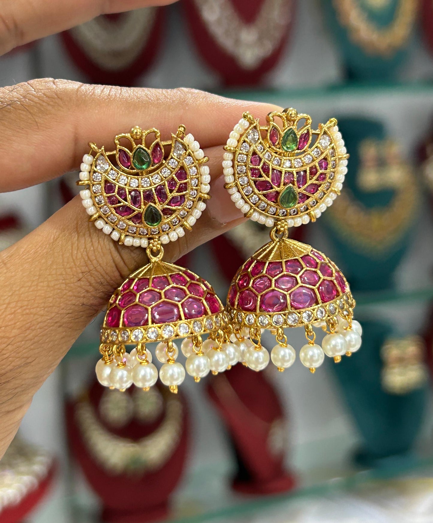 Half moon premium jumka