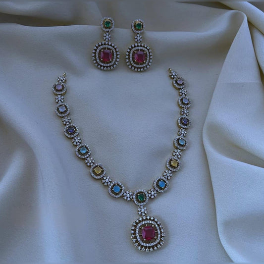 Multi color necklace