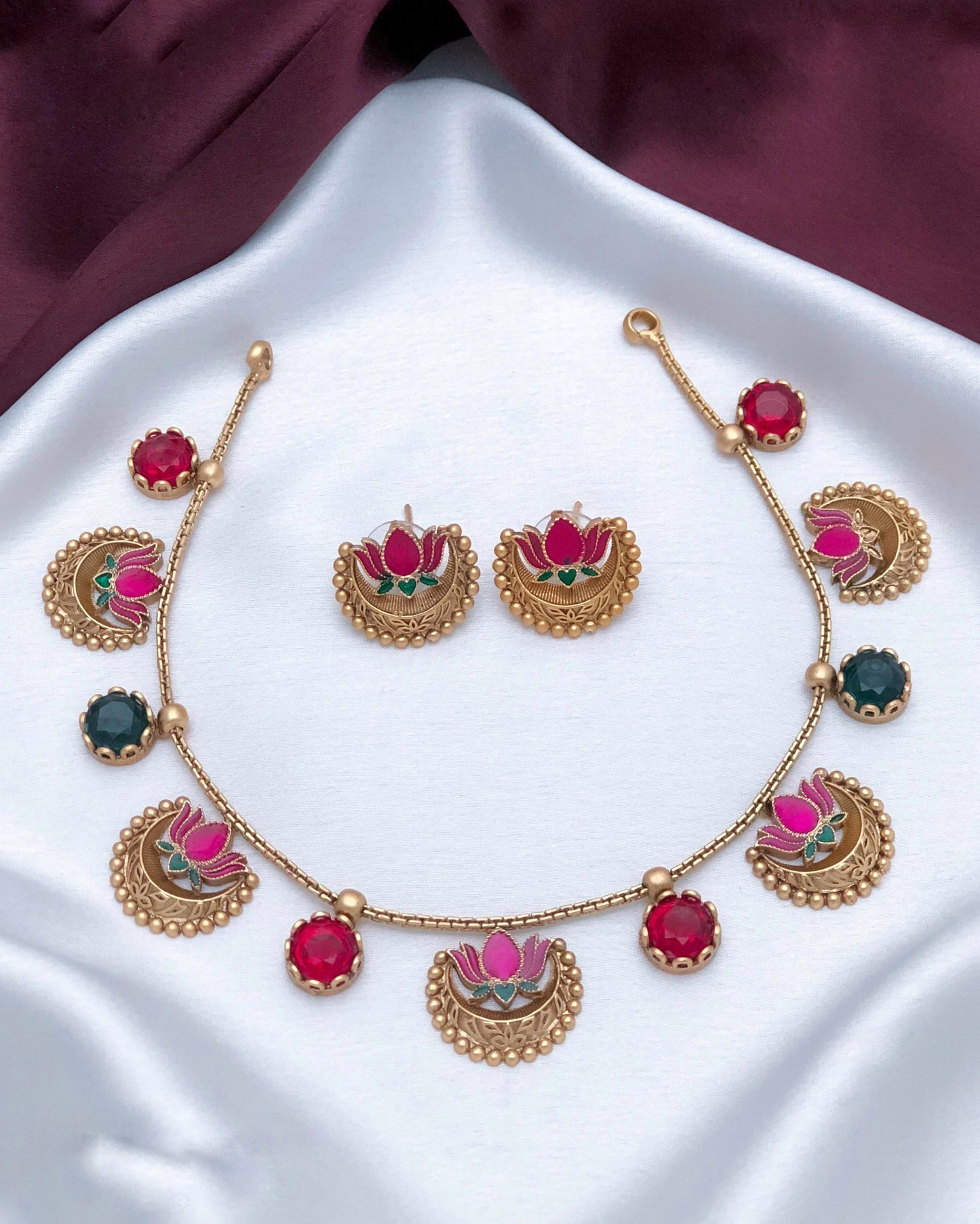 Lotus with half moon