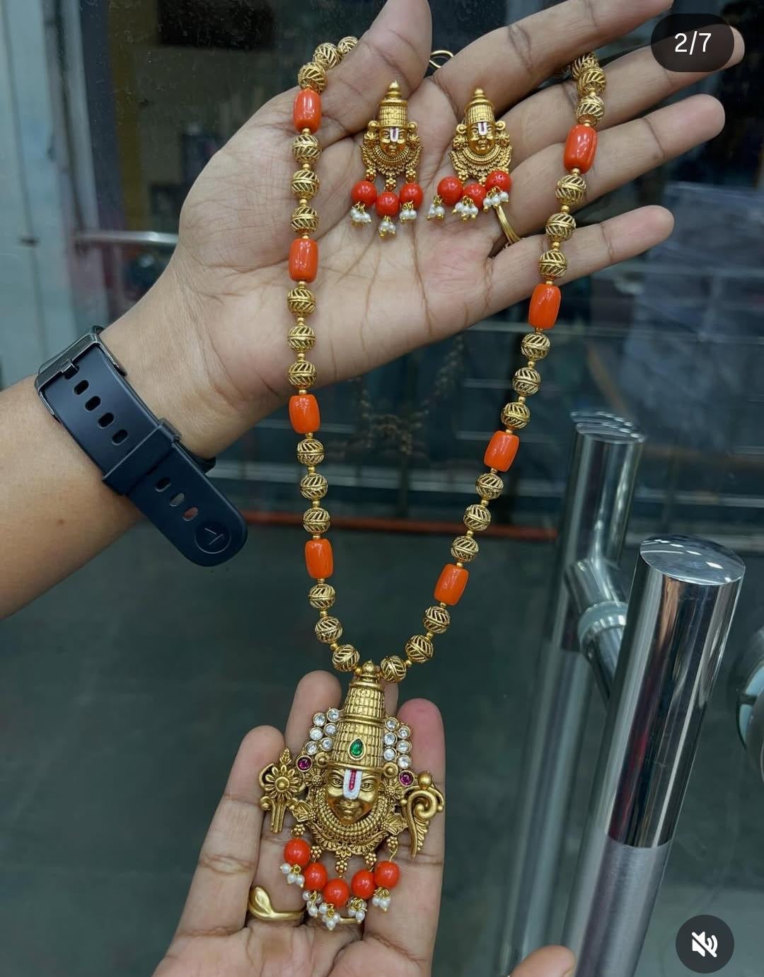 Balaji beads necklace