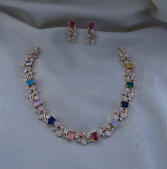 Multicolor necklace(N-53)
