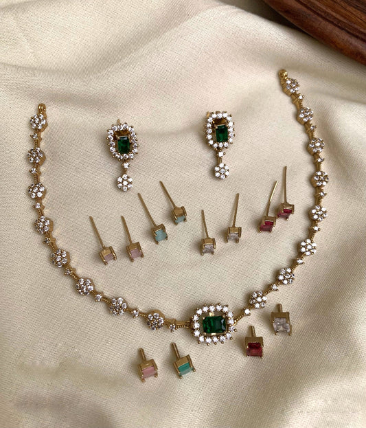 Color changeable simple necklace(ft)(DR-5)