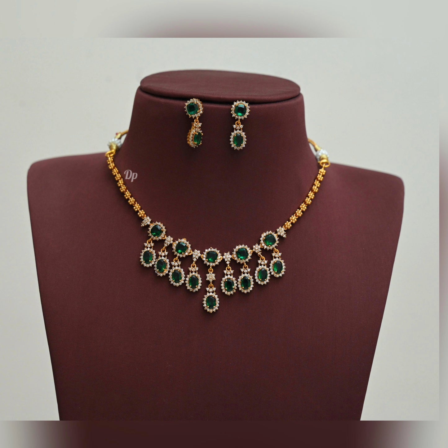 Ad stone drops necklace (DR-12)