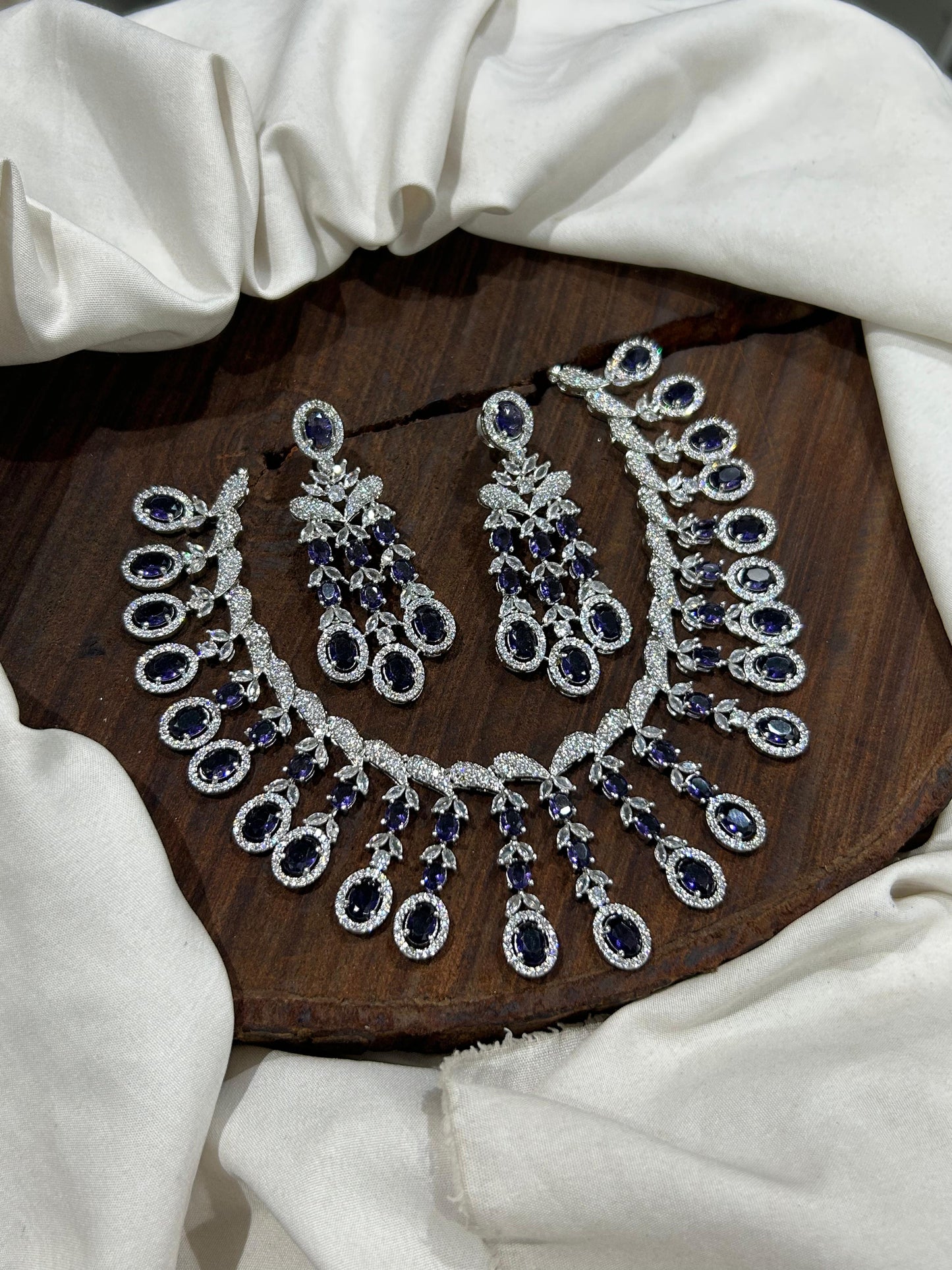 White stone necklace