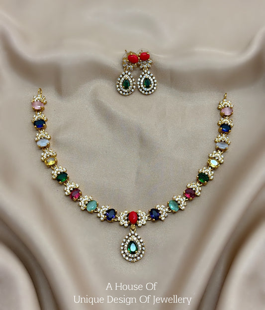 Multi color necklace