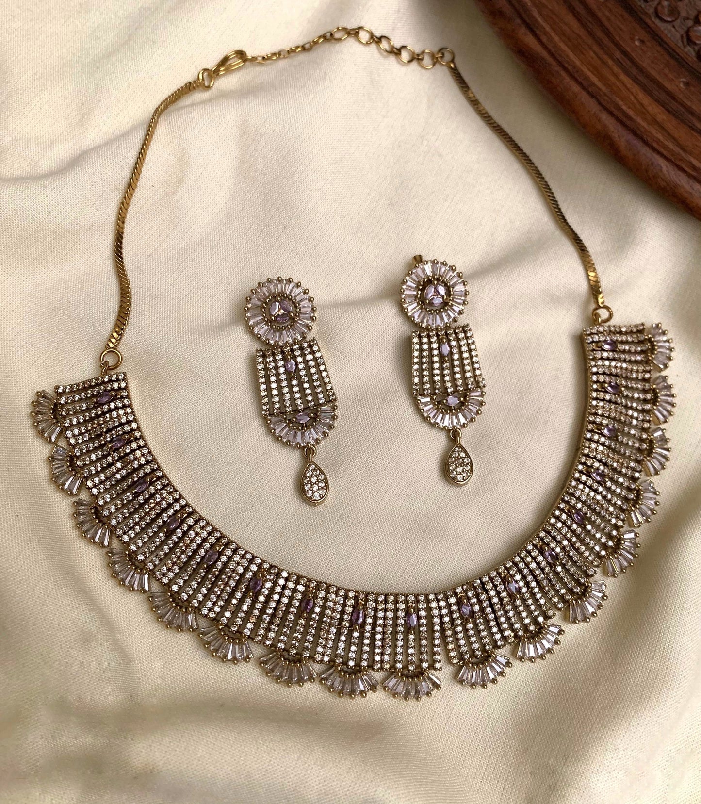 Diamond replica necklace (DR-7)