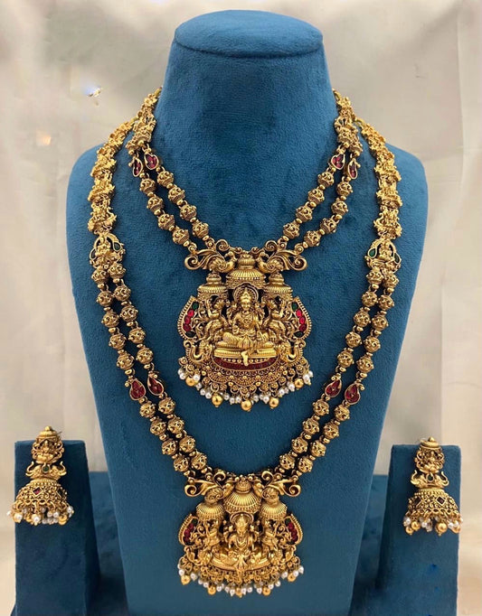 Bridal set with Lakshmi pendent