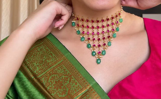Layer jadau necklace