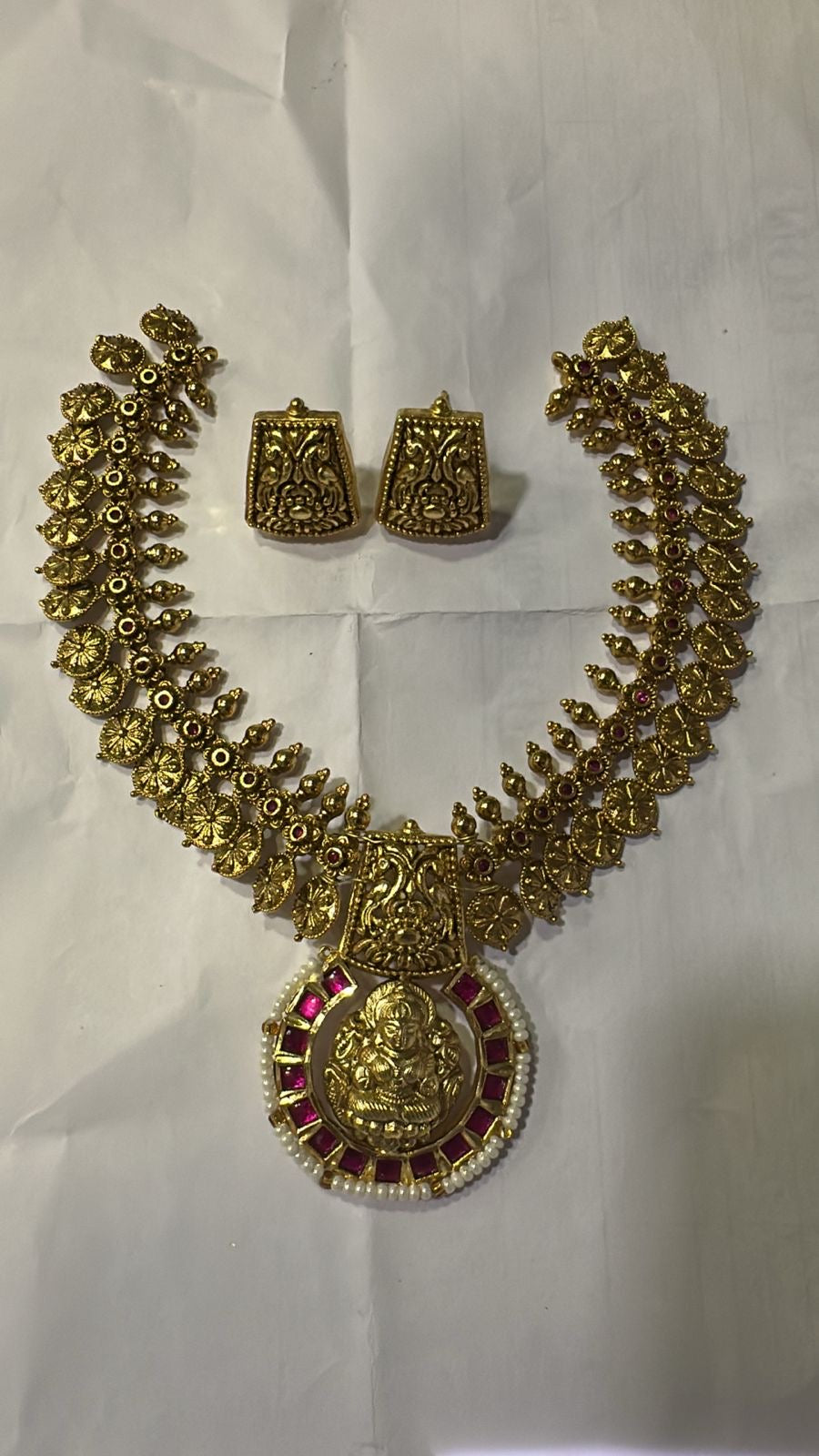 Lakshmi with coin premium necklace (PJ -85)