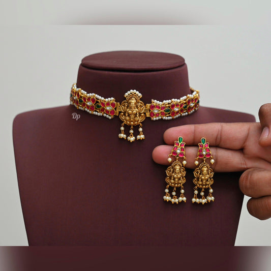 Lakshmi design jadau Kundan necklace(JK-3)