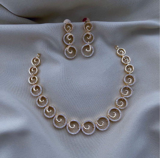 Round design necklace jk (DR-45)