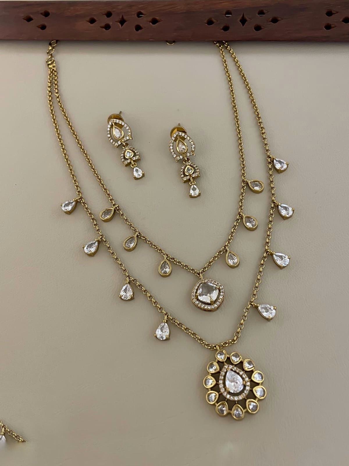 2 layer necklace(N-49)