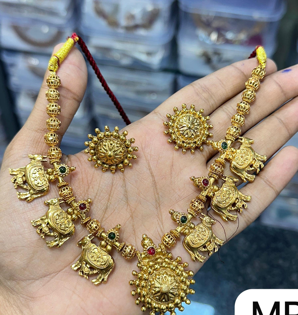 Antique beads necklace