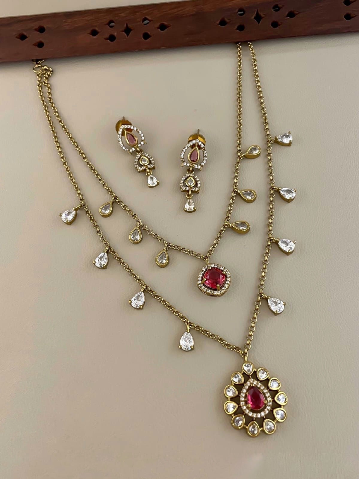 2 layer necklace(N-49)
