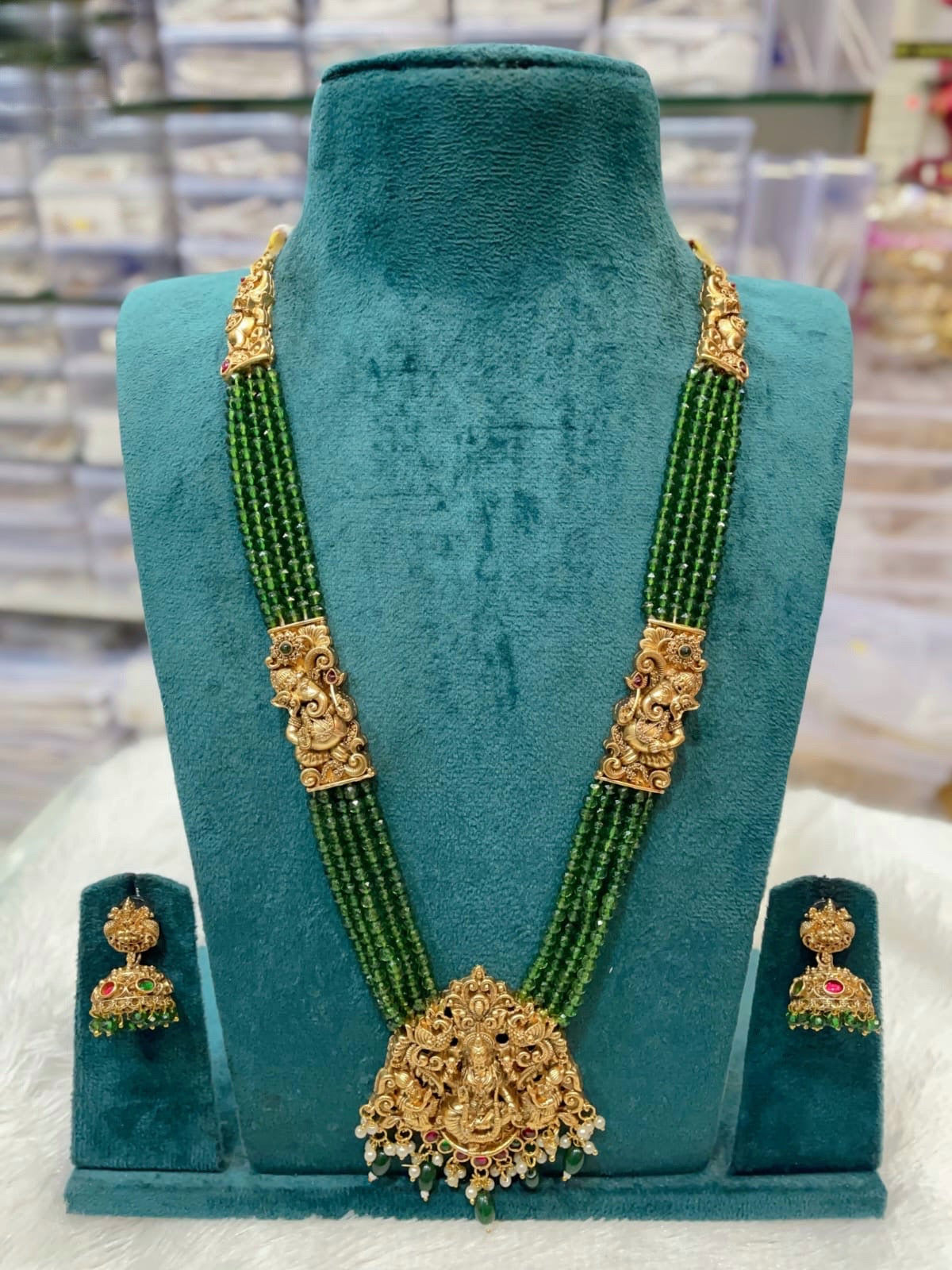 lakshmi beads with Ganesha haram (HA-37)