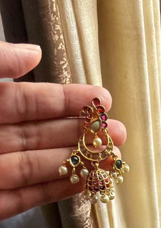 Peacock earing set