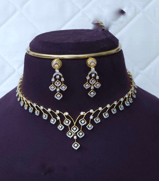 AD stone necklace(AN) (DR-4)