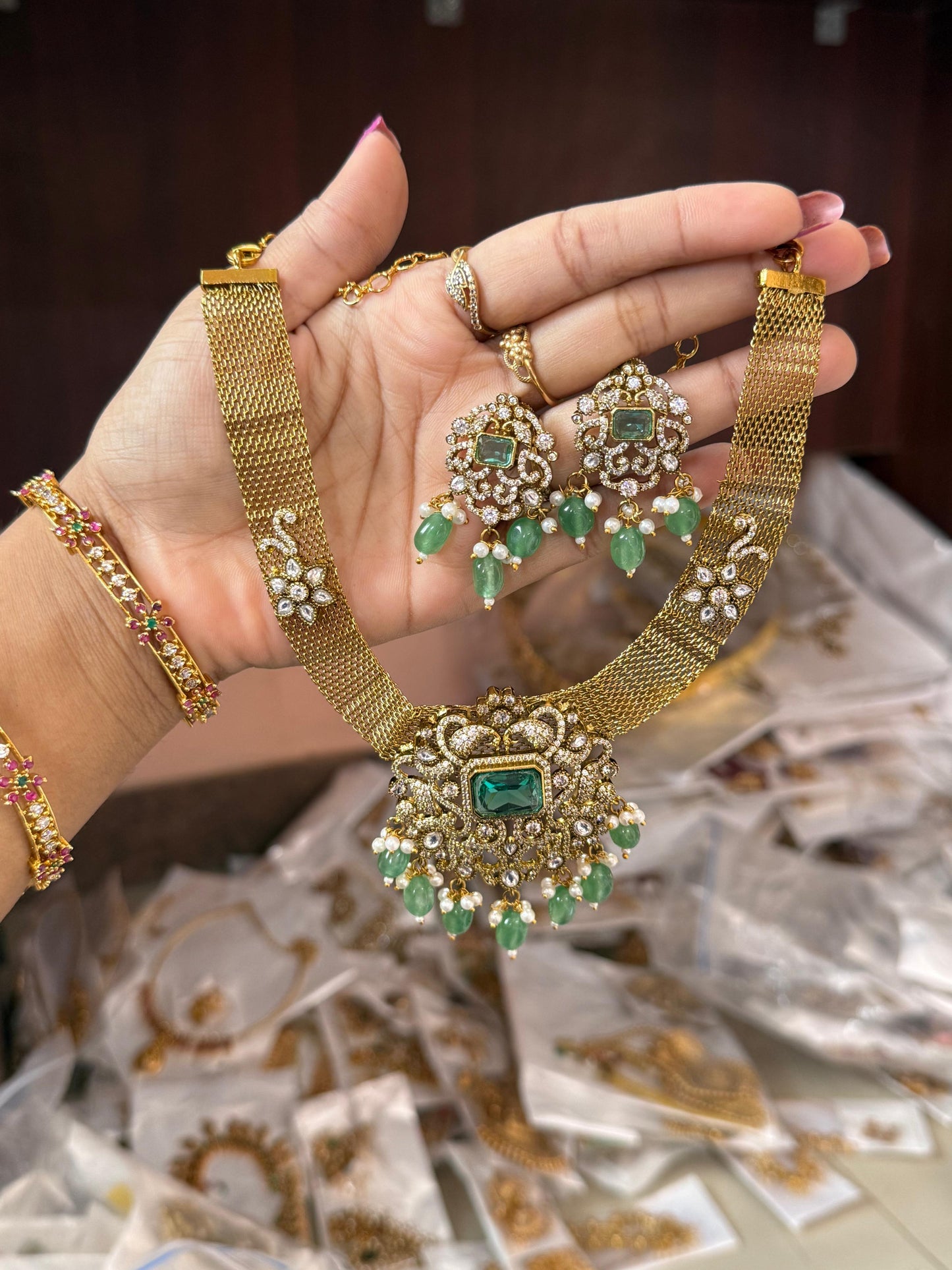 Victorian gold set