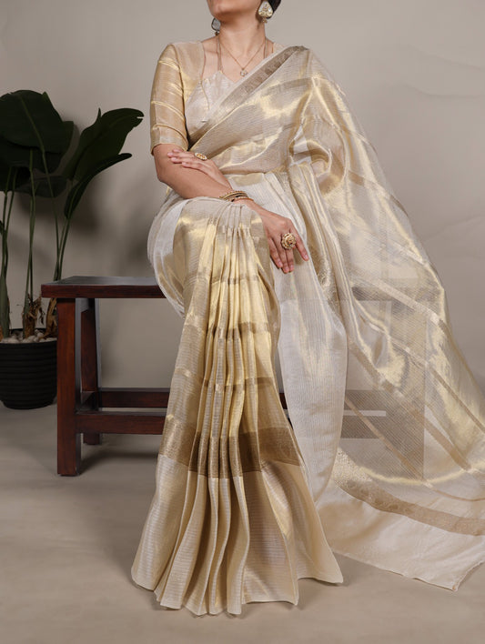 GOLD TISSUE SAREE (TS-1)