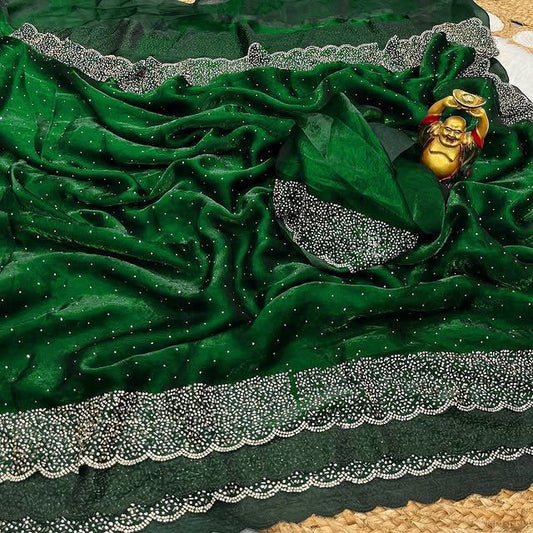 SOFT SPACE SILK SAREE FOR PARTY WEAR (SS-1)