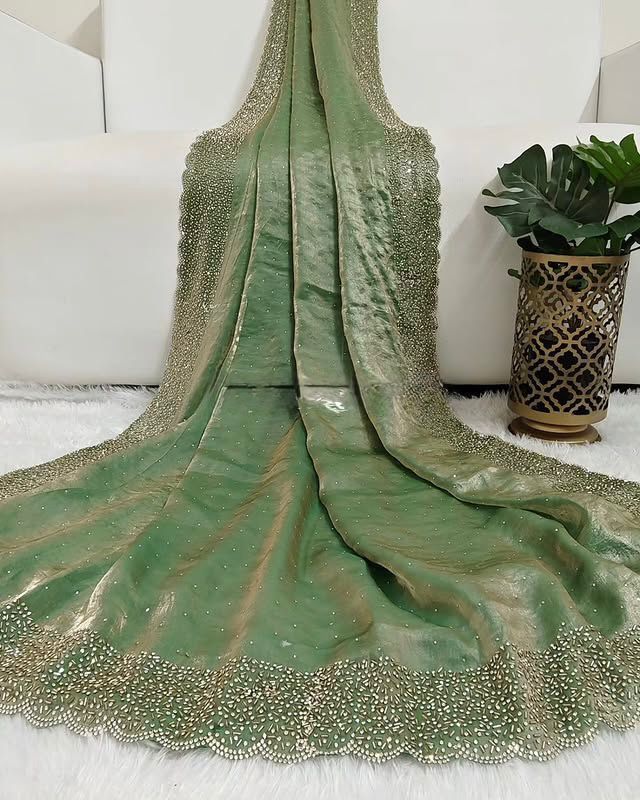 SOFT SPACE SILK SAREE FOR PARTY WEAR (SS-1)