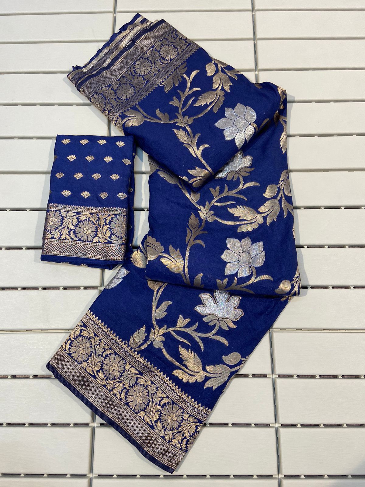 Pure Soft Khadi Georgette Silk Saree(G-1)