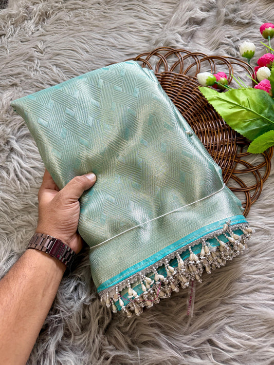 Banarasi handloom tissue saree(me)(TS-2)