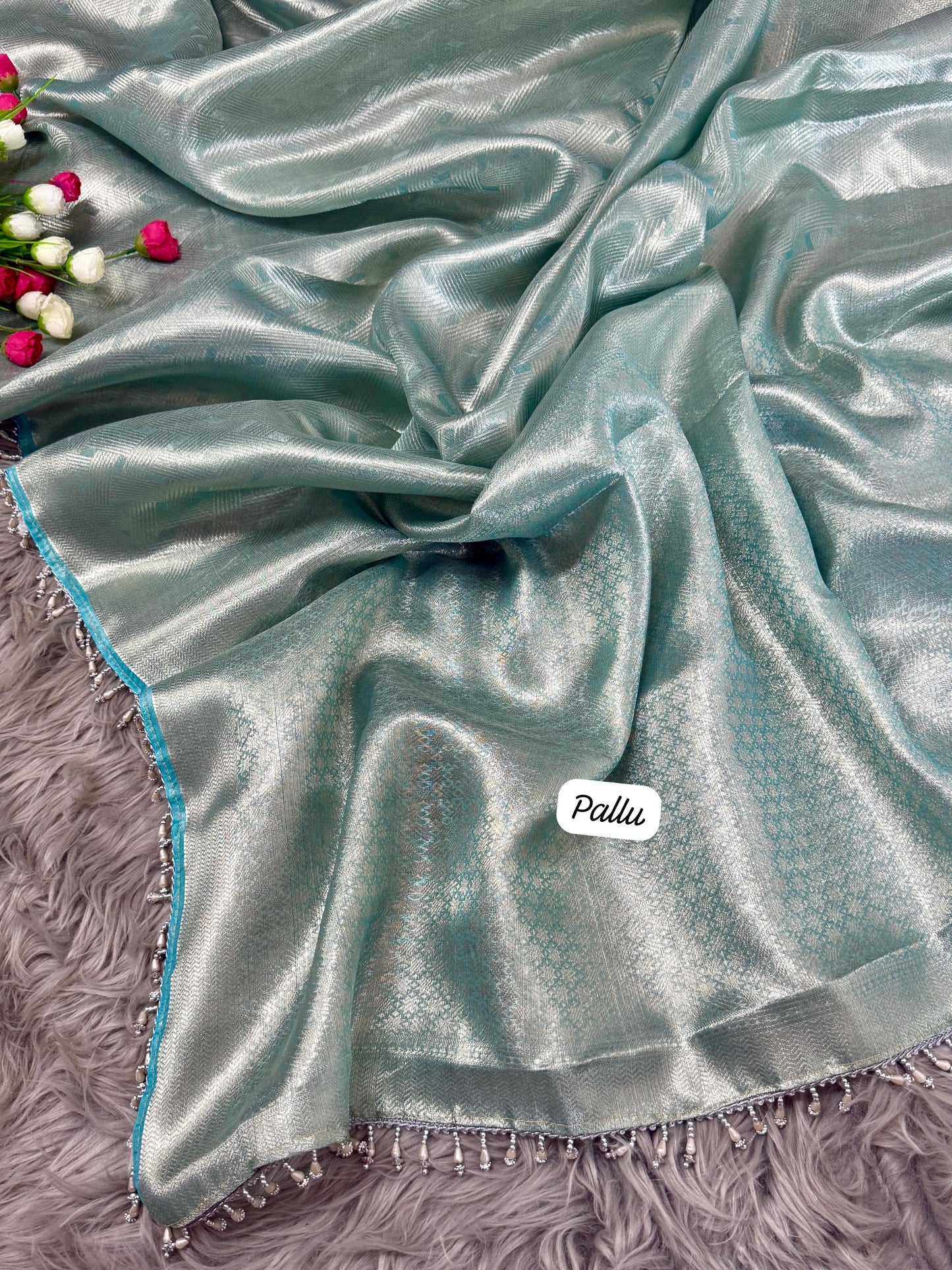 Banarasi handloom tissue saree(me)(TS-2)