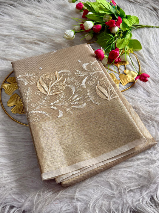 soft banarasi kota tissue saree(TS-3)