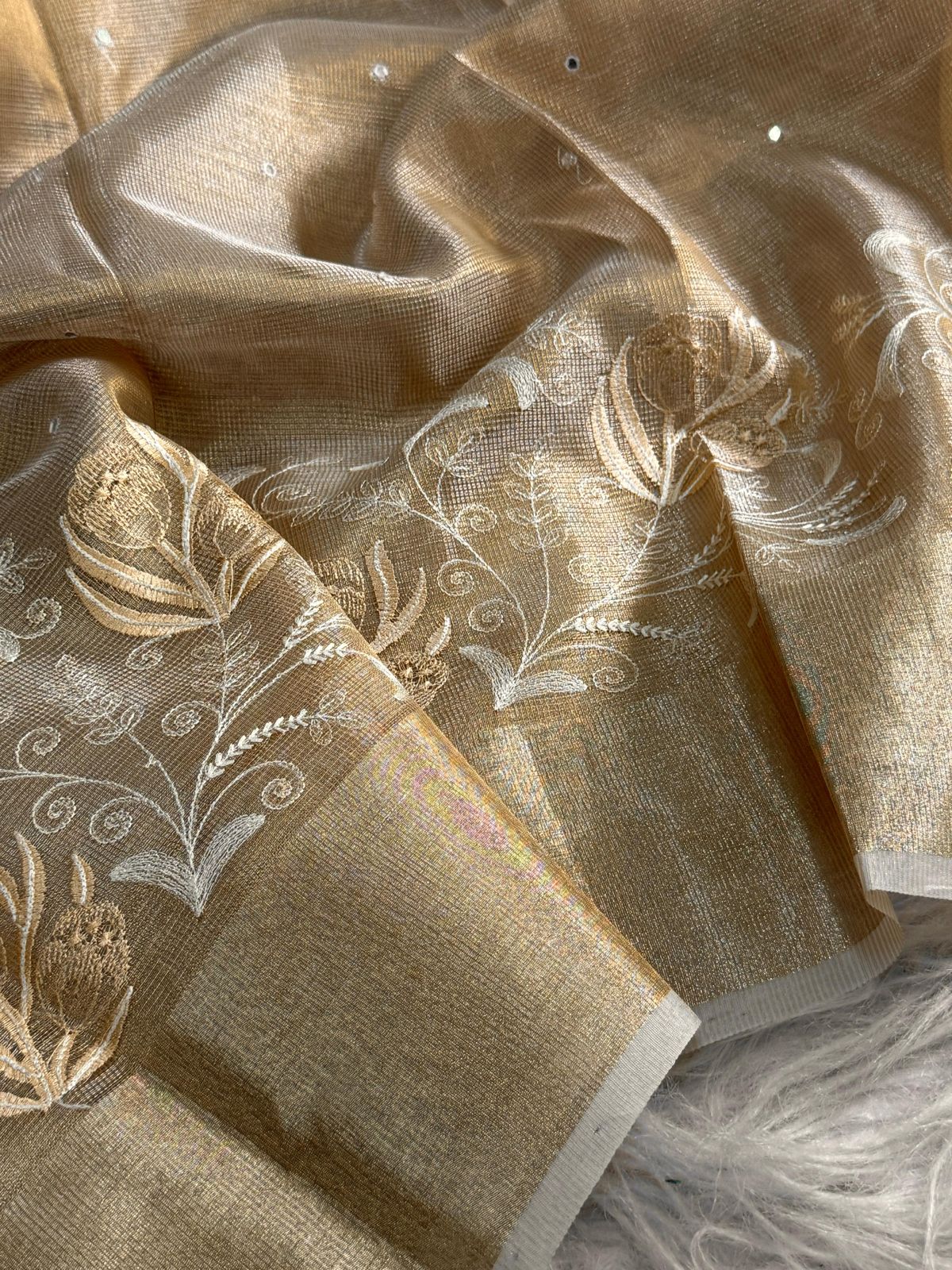 soft banarasi kota tissue saree(TS-3)