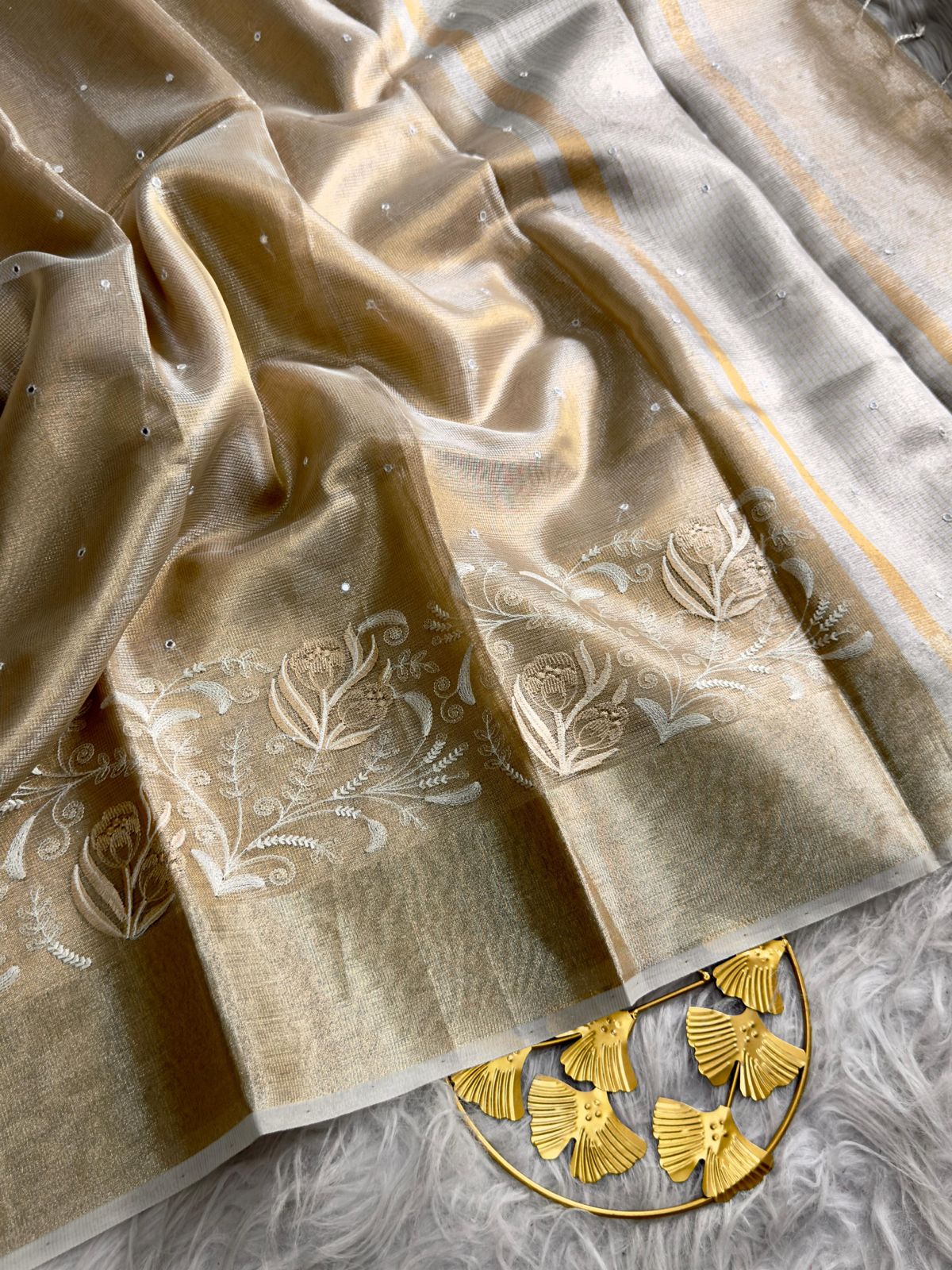 soft banarasi kota tissue saree(TS-3)
