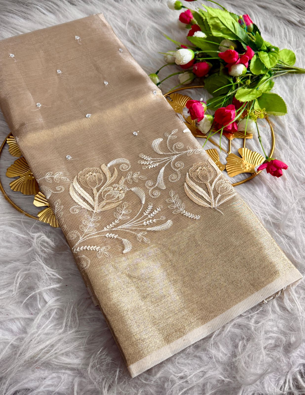 soft banarasi kota tissue saree(TS-3)