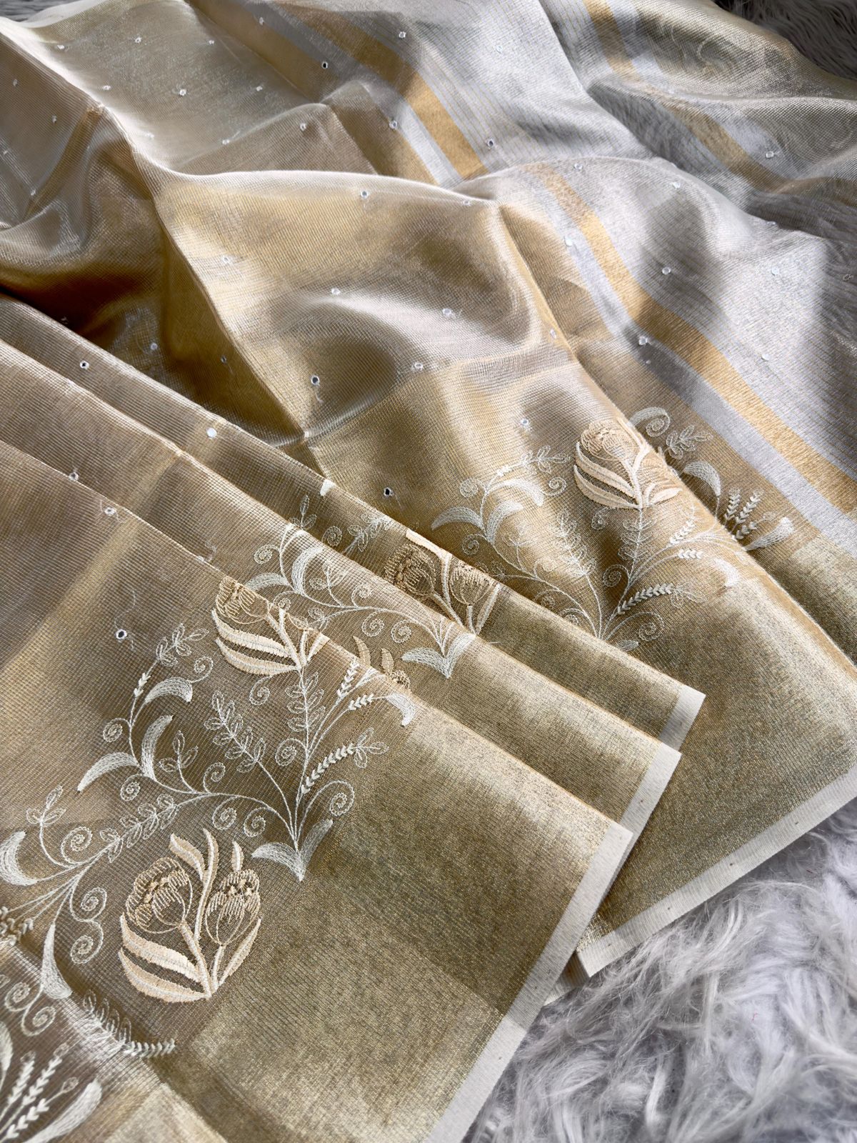 soft banarasi kota tissue saree(TS-3)