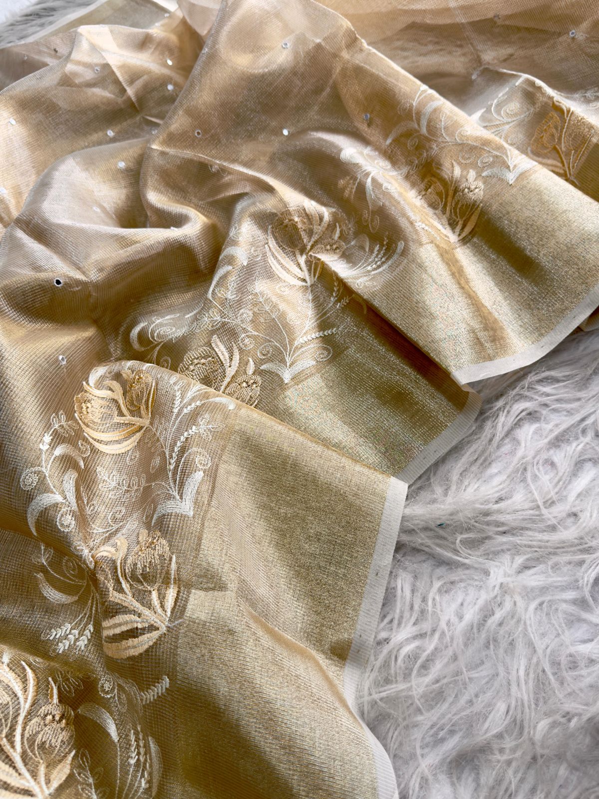 soft banarasi kota tissue saree(TS-3)