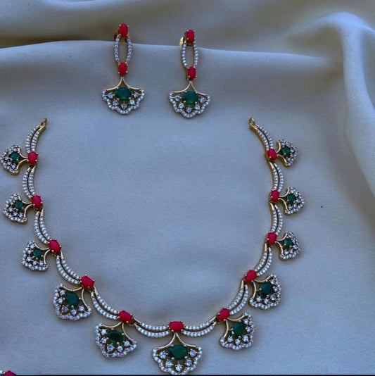 Trending stone necklace (DR-60)