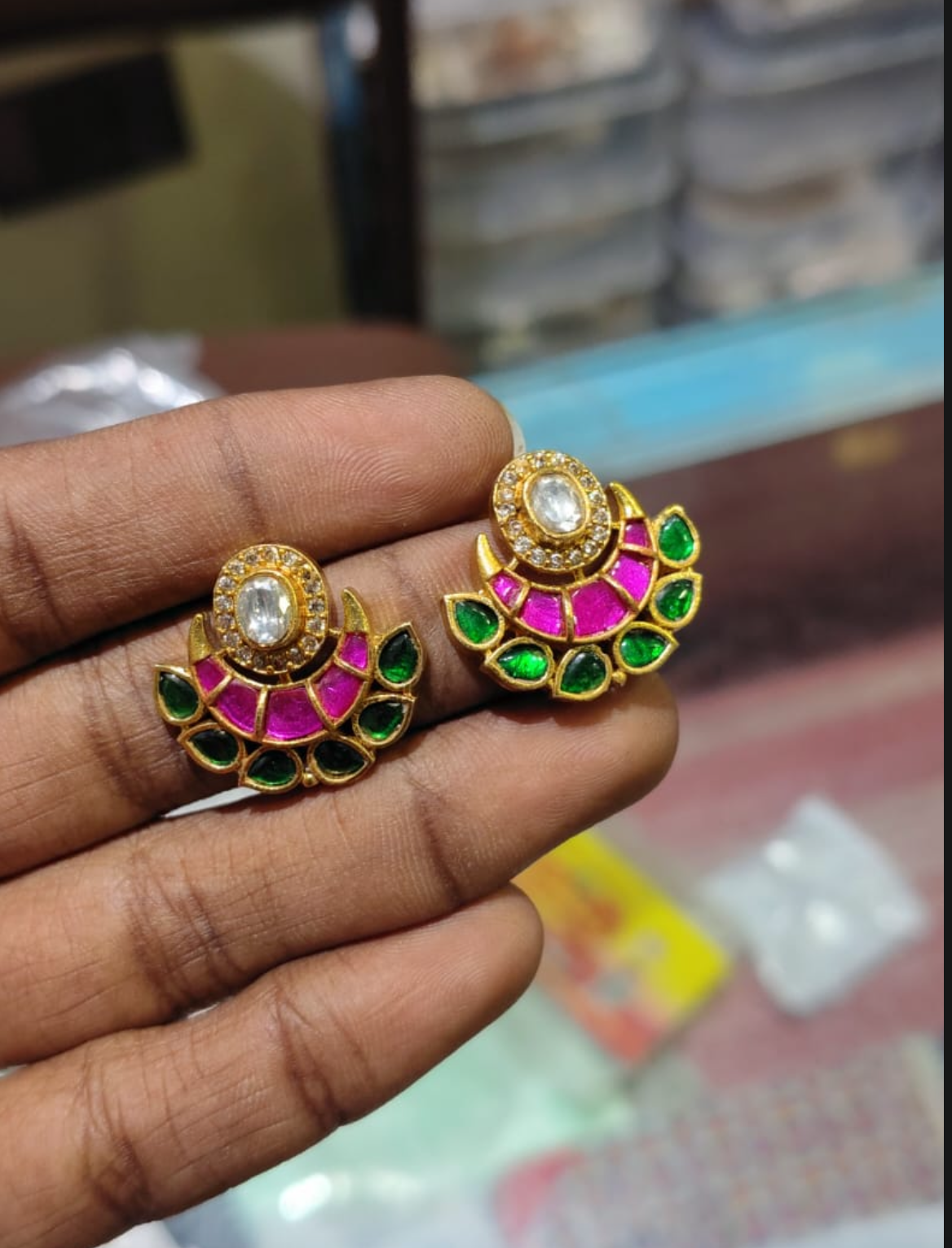 Kundan earings